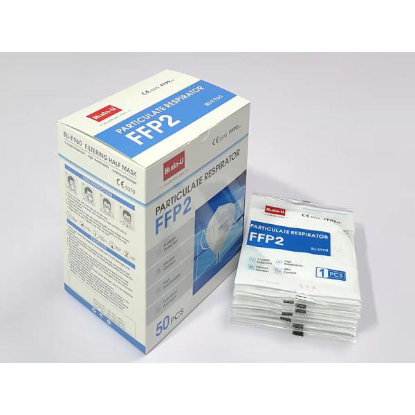 Male And Female Adults FFP2 Particulate Respirator Single Pack 50pcs/Box