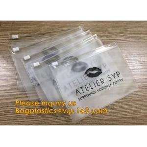 A5 full color print PP/PVC document bag with zipper lock file folder bag,soft