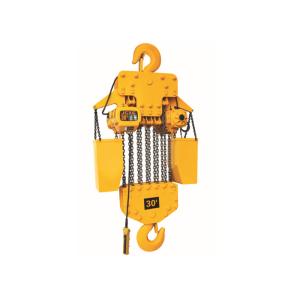 Hook Type Electric Chain Hoist 30 Ton Capacity With 11.2 Mm Chain Diameter