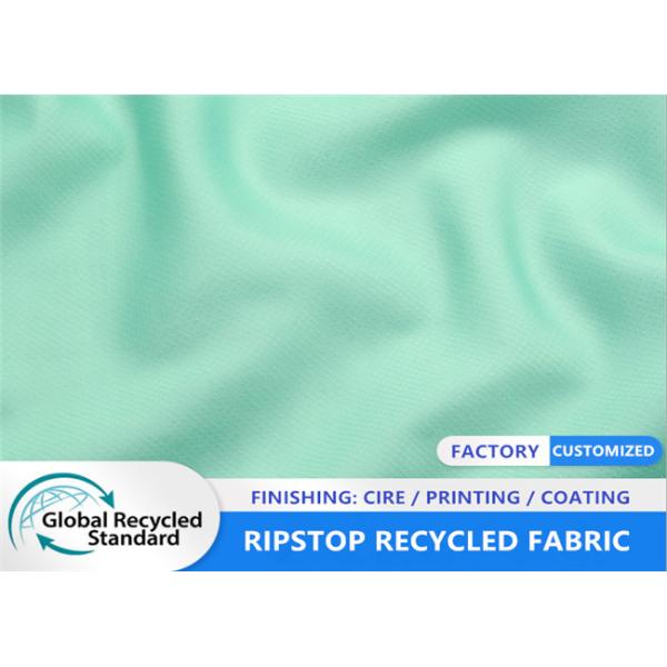 Buy Waterproof 39GSM 400T Ripstop Recycled Plastic Fabric at wholesale prices