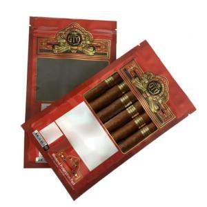 Cigar See Through Pouches Transparent Window Plastic Packaging