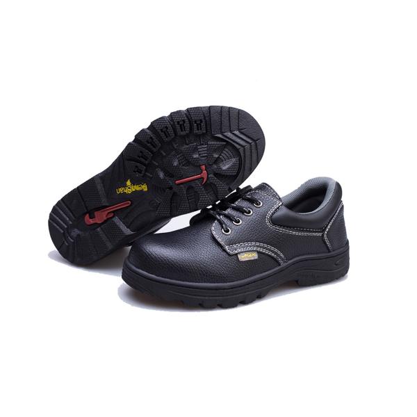 Shengjie Work Shoes Embossed Cow Leather Upper Material And Rubber Outsole Material Quality Safety Shoes