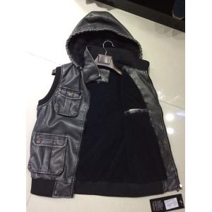 3306 Men's PU vest jacket coat