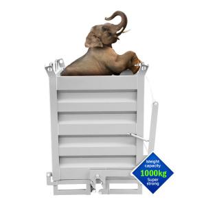 1000L/H Industrial Trash Can Bottom Drop Dumpster Disposal Waste And Building