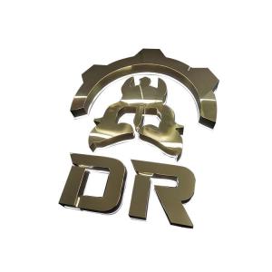 LED Luminous Character Acrylic Billboard Stainless Steel Metal Luminous