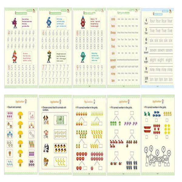 Education Genre Copybook Set 4 pcs Reusable Writing Tools for Children's Practice