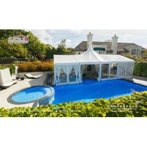 Quality 100 People Capacity High Peak Outdoor Event Canopy Tent Aluminium Frame 10m Width for sale