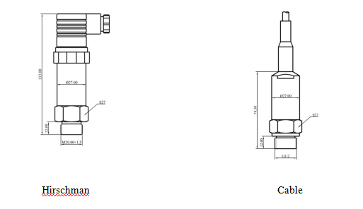 Hydraulic Industry Piezoresistive Pressure Transmitter SMP4009 Liquid Pressure Transducer