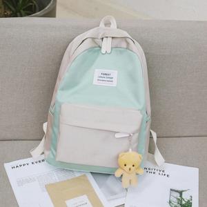 2018 summer new harajuku fresh contrast color student fashion pack Korean