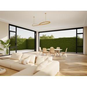 Dustproof Side Hung Aluminium Windows / Tempered Glass Casement Window