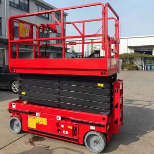 Quality Movable Hydraulic Aerial Lifting Platform Double Scissor Lift 320kg 12m Capacity Reliable and Safe Self-propelled Lift for sale
