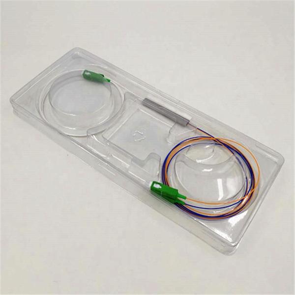 Factory direct mini model 1X2 steel tube with SC / APC connector optical splitter