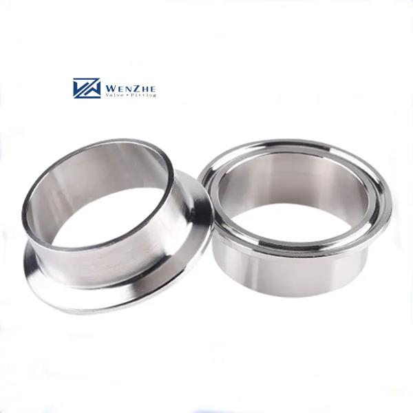 Stainless Steel 304 316 SMS Tri Clover Ferrule/Nipple Silver Clamp Connection Design