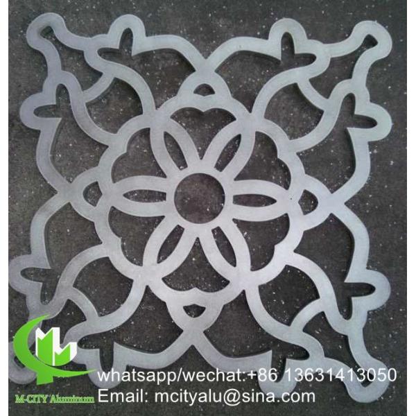Laser Cut Pattern Aluminum Cladding Panel with Powder Coated Surface and Customizable Design