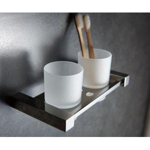 OEM ODM Bathroom Tumbler Holders Wall Mounted Double Toothbrush Holder