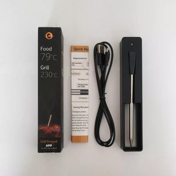 Smart Wireless 165t Bluetooth Food Thermometer Oven Grill Kitchen BBQ Smoker With Magnet