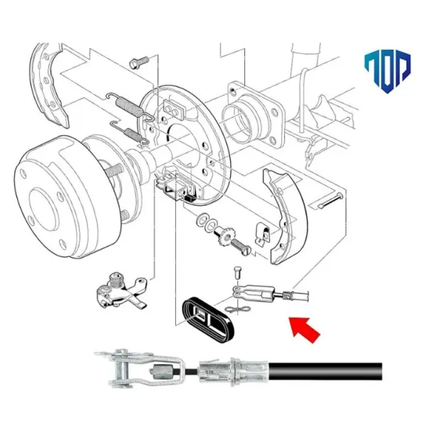 Club Car Precedent Brake Cables 2018 up, Drive&Passenger Side