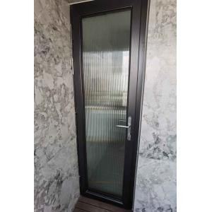 EPDM Seal Aluminum Casement Doors Powder Coated 2mm Thickness