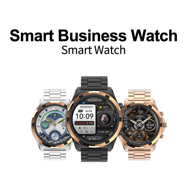 Round Shape, 1.43-inch Large Screen, Smart Watch, Bluetooth 5.0, Calls, Voice Assistant, Business Watch