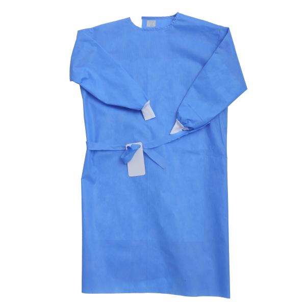 Buy Fluid Resistant Open Back Hospital Disposable Surgeon Gown at wholesale prices