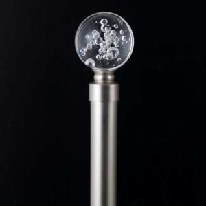 China European Style 16mm Crystal Round SS Exquisite Curtain Rod on sale