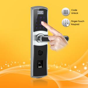 Quality High Performance Fingerprint Digital Password Door Lock with Emergency Power Interface for sale