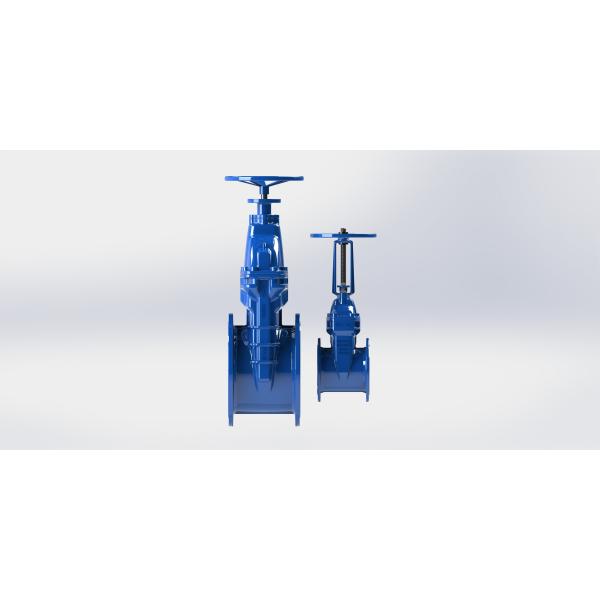 Buy Flanged Connection EPDM Seal Water Gate Valve Low Pressure Loss at wholesale prices