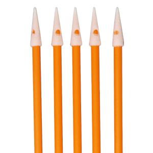 Spiral Head Pointed Cleanroom Foam Swab Rectangle For Cleaning Printer Circuit