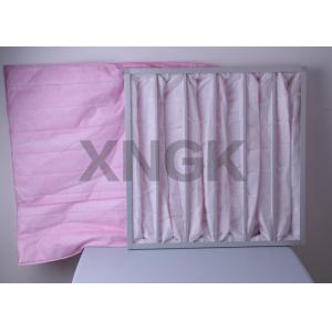 Commercial Air Handler Air Filters , Hvac Bag Filters For Painting Factory Hospital Sterile Room