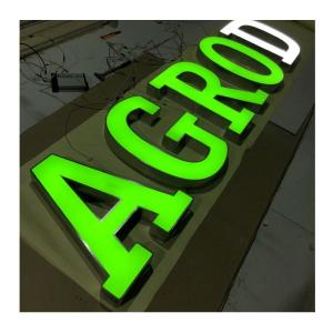 Quality High Brightness LED Light Up Logo Acrylic Sign for Bus Station Outdoor Display Board for sale