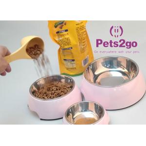 Stainless Steel 350ML 17.5*14*6CM Pet Feeder Bowls