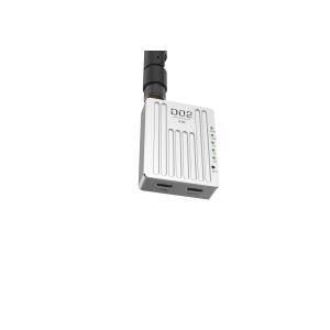 D02 data link has three frequency bands and supports point-to-multi, relay and