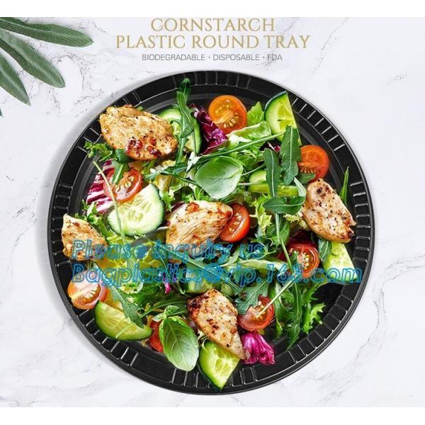 Buy 9inch Round White Dessert Bagasse Sugarcane Biodegradable Corn Starch Disposable Plate,Sugarcane Bagasse Plates bagease at wholesale prices