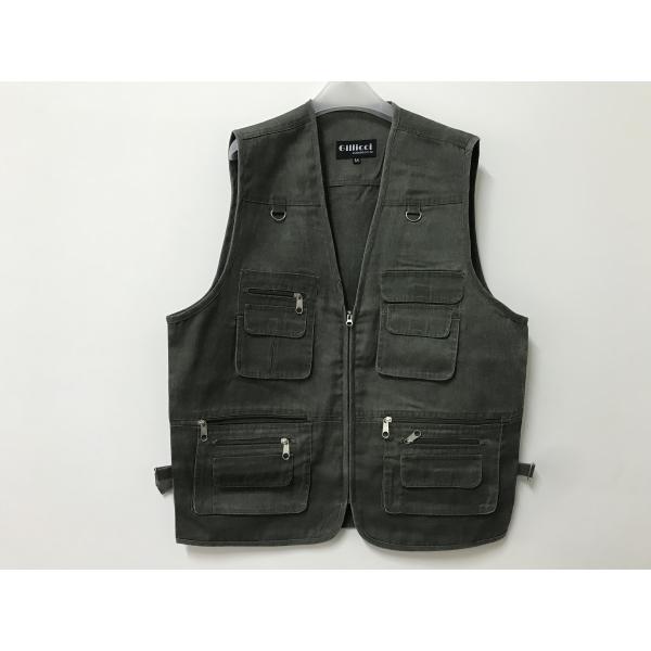 Mens classic vest,mens waist coat, vest in 100% polyester washed fabric, washed green colour, S-3XL