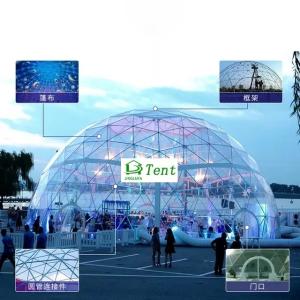 Hotel Inflatable Air Dome Tent Waterproof Camping With Bathroom