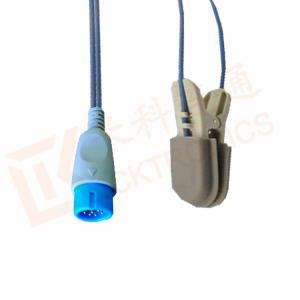 BRUKER Spo2 Probe Sensor 12 Pin Reusable SpO2 Sensor Veterinary Animal Use