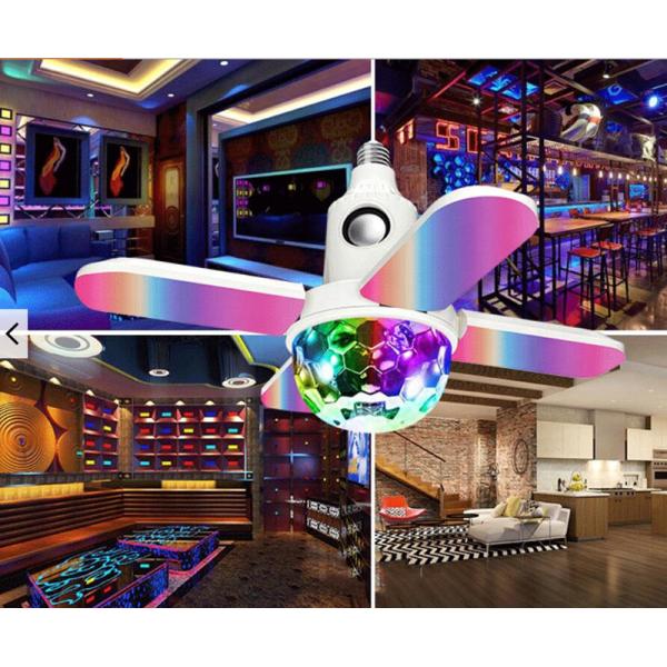 Four Leaf Fan Blade 20w Bluetooth Music Lamp , Indoor Led Light Bulbs Cri80