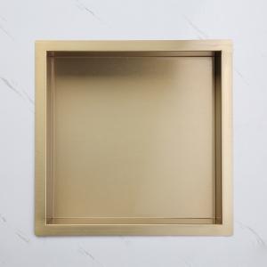 12in Width Rectangle Chrome Niche Bathroom Cabinets For Vanity