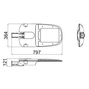 3030 Cree Led Street Light , IP66 150W Led Outdoor Area Street Lighting