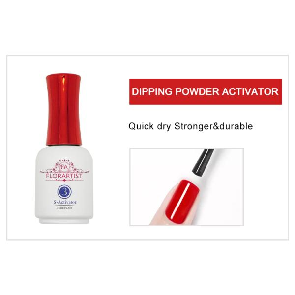 2023 Spring Dip Powder Top Coat 15 ml Private Label Quick Dry Odor Free Dip Powder Base Coat Dip Nail Liquids