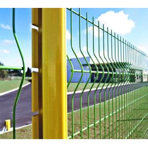 Galvanized Steel 3D Curved Security Welded Fence Panels 50x200mm 50x150mm