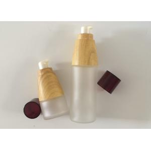 Recyclable Glass Empty Cosmetic Bottles Silk Screen Printing Eco Friendly