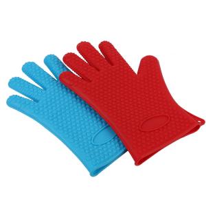 Heat Resistant Oven BBQ Grilling Cooking Kitchen Silicone Gloves