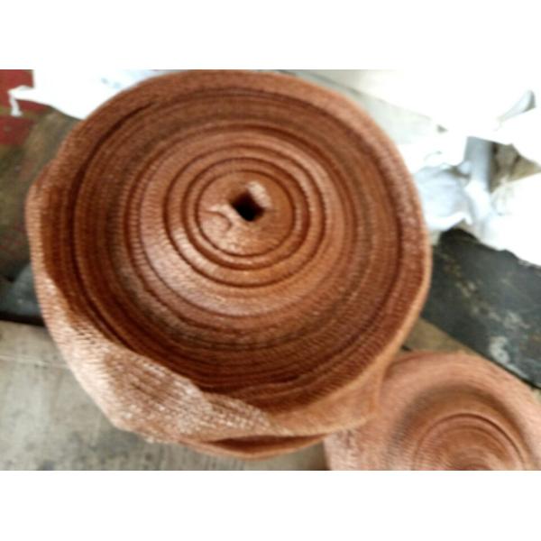 Red Purple Brass Knitted Copper Wire Mesh Tube Sleeve For Demister Cell Kitchen Filter