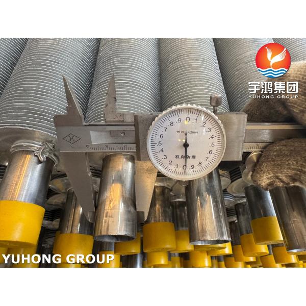 Buy EN10217-7 1.4301 Stainless Steel Pipe With Al Fins Extruded Fin Tube For HVAC&R at wholesale prices