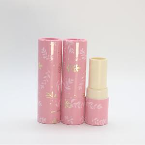 Refillable Eco Friendly Paper Box , Varnished Biodegradable Cosmetic Tubes