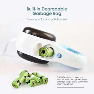 Hands-Free LED Retractable Dog Leash With Flashlight For Small Medium Dogs