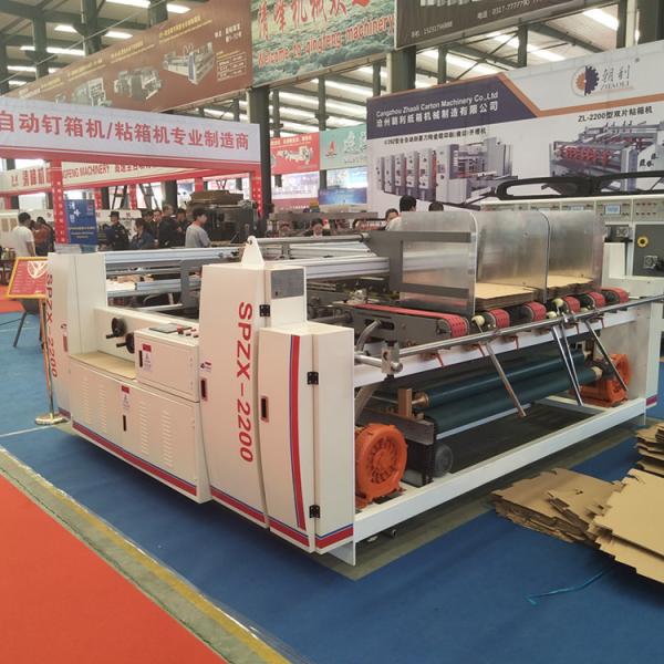 2200mm Two Pcs Semi Automatic Carton Folder Gluer Machine 12 Month Wrranty