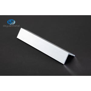 6063 Aluminum Angle Profiles 2.5m Length Matt Silver Mill Finish