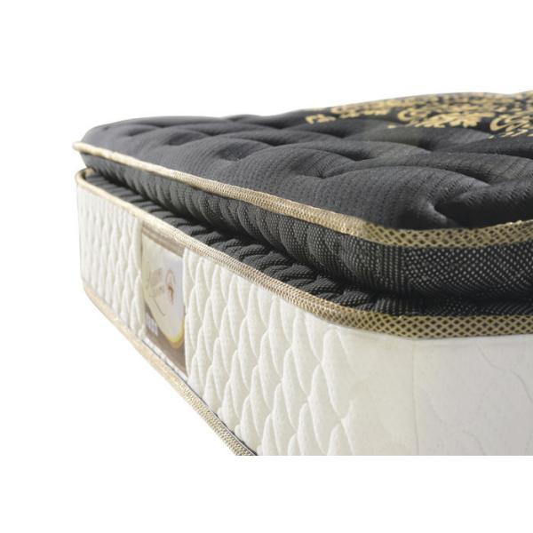 Anti - Dust Pillow Top Bonnell Spring And Memory Foam Mattress , ISPA